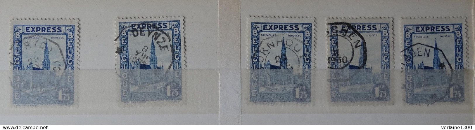 292C : Lot Avec Oblitérations Télégraphiques - Used Stamps