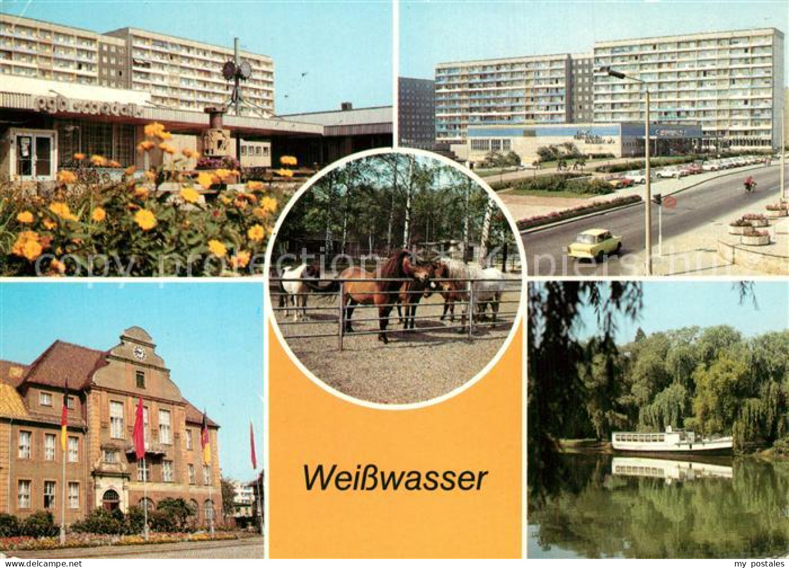 73549874 Weisswasser Oberlausitz Wohnkomplex Am Wasserturm Kaufhaus Magnet Tierg - Weisswasser (Oberlausitz)