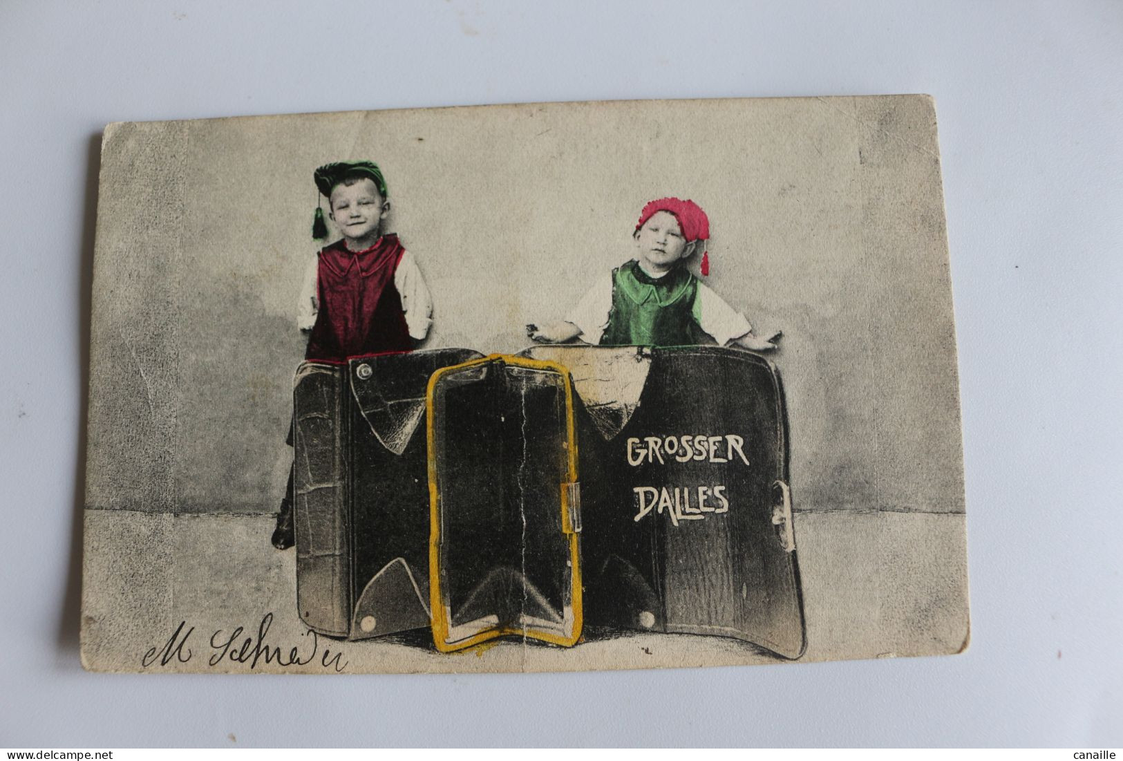 S-C 188 / Humour -  Fantaisies -  Couple D'enfant  (Grosser Dalles  - Gros Sacoche ) / 1914 - Humour