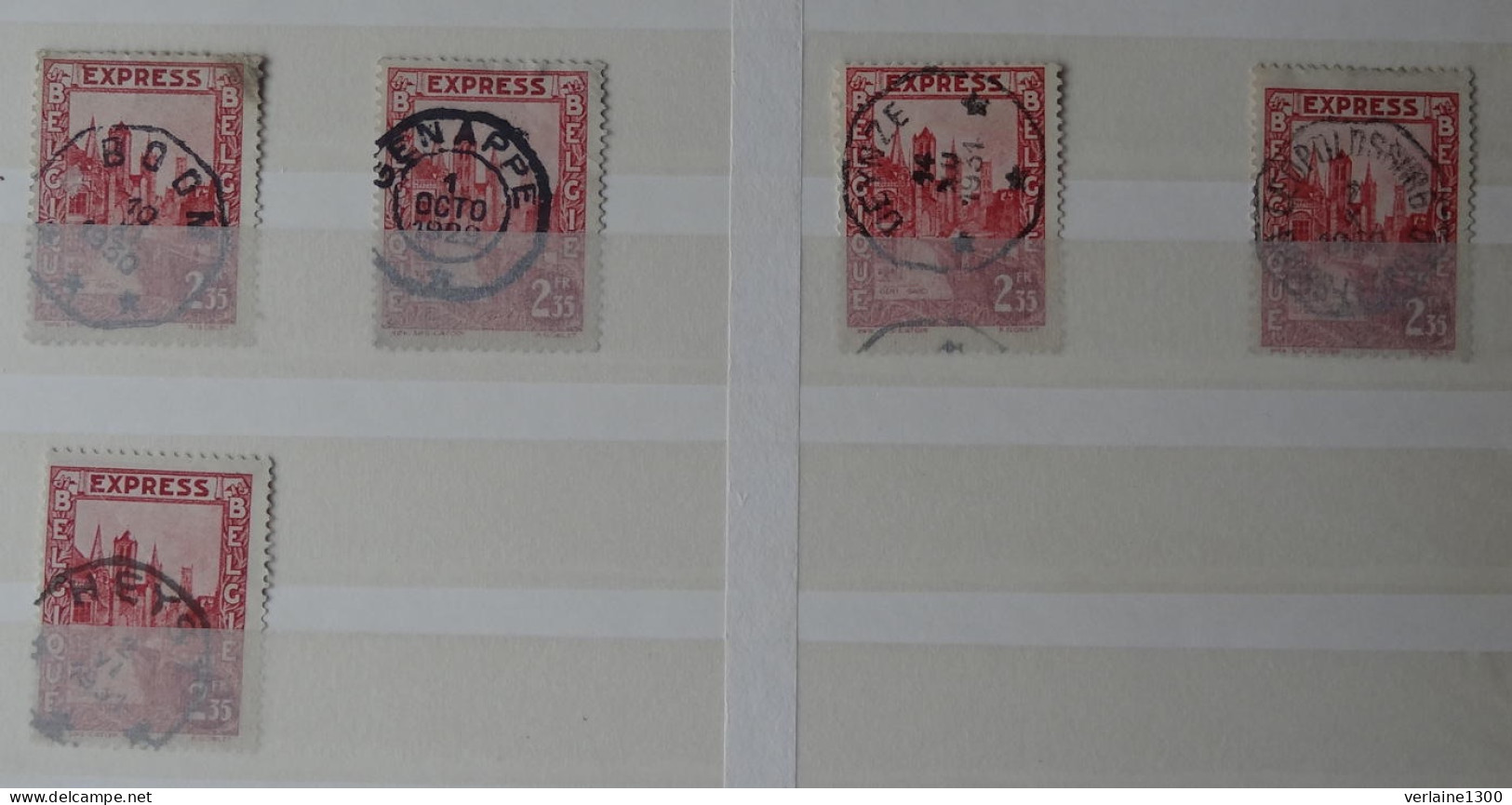 292D : Lot Avec Oblitérations Télégraphiques ( 2° ) - Used Stamps