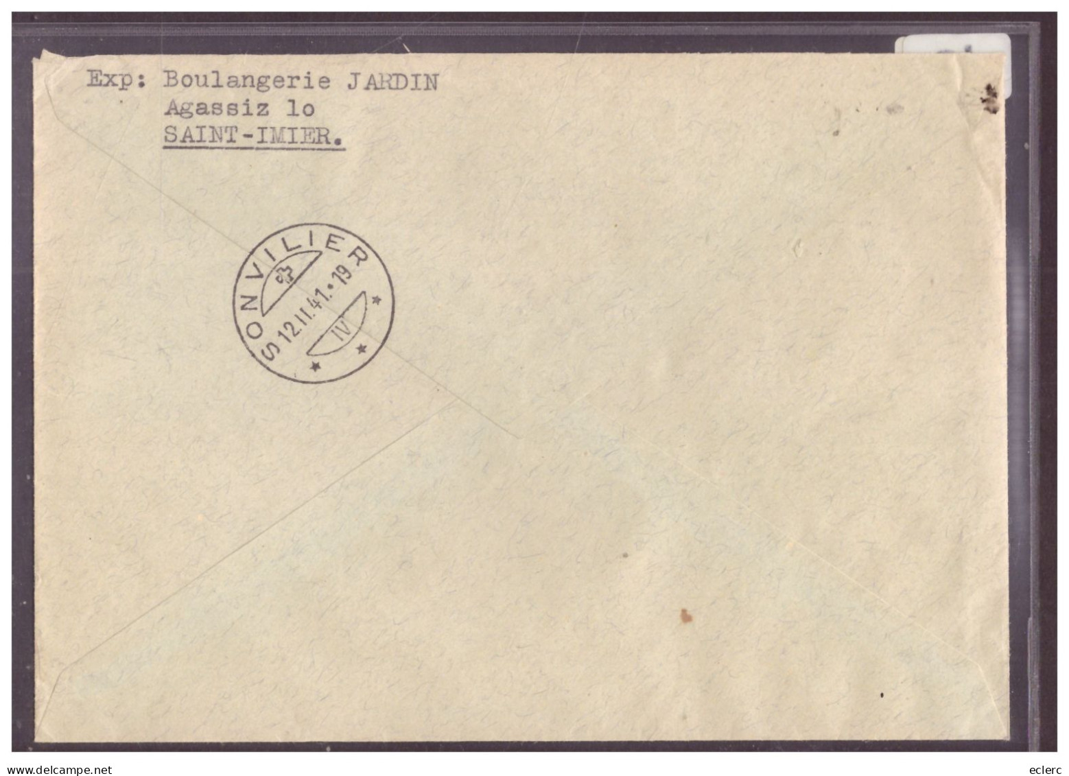 LETTRE AVEC SERIE TIMBRES PRO JUVENTUTE 1940 - Cartas & Documentos