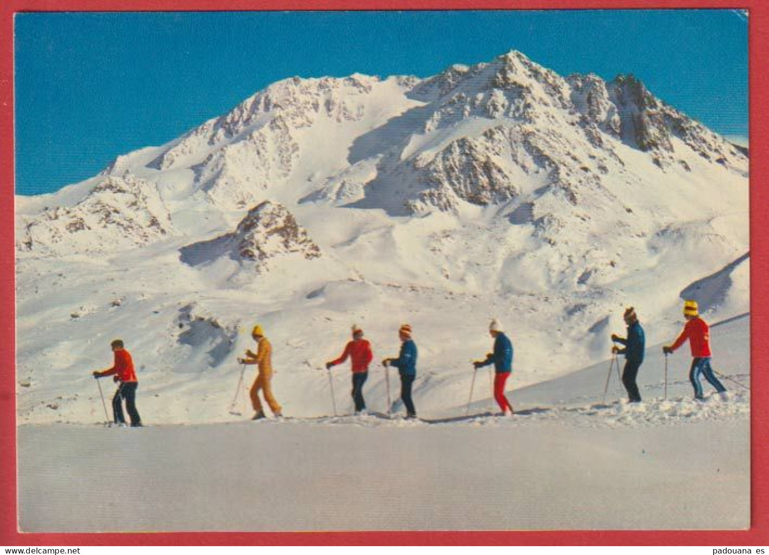 AE661 73 SAVOIE VAL THORENS VALLEE DE BELLEVILLE EN 1975 SKIEURS MARCHEURS - Val Thorens