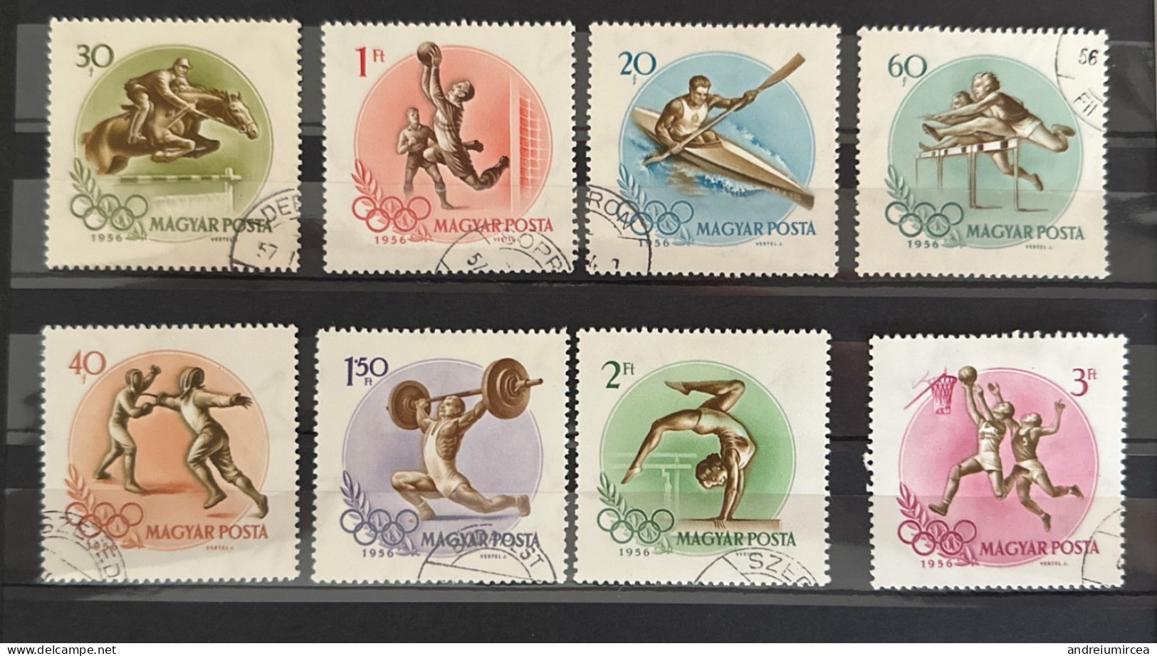 1956  Hungary  Sports Used Stamps - Gebraucht