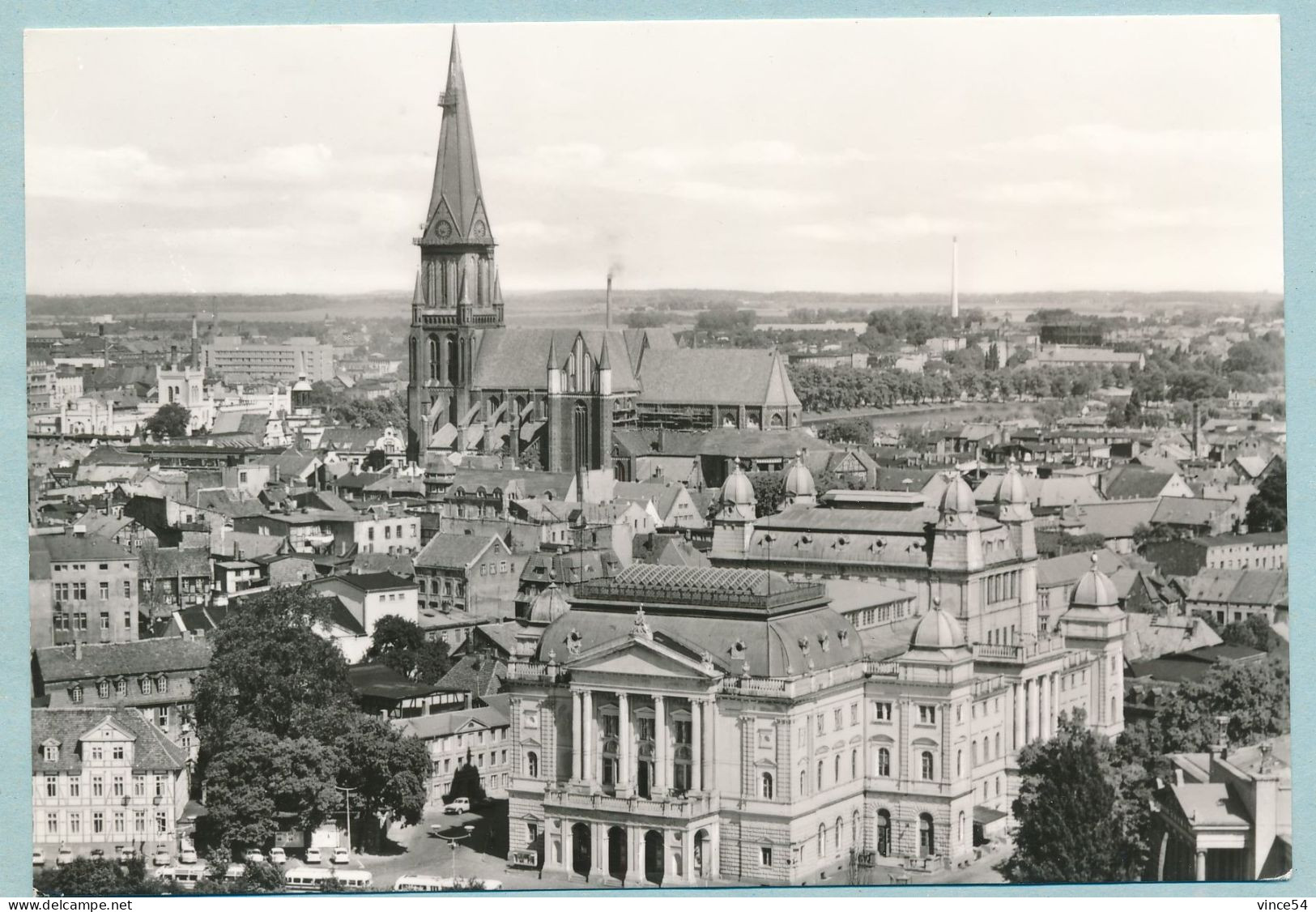 Schwerin - Dom - Blick über Die Altstadt (Im Vordergrund Das Staatstheater) - Schwerin