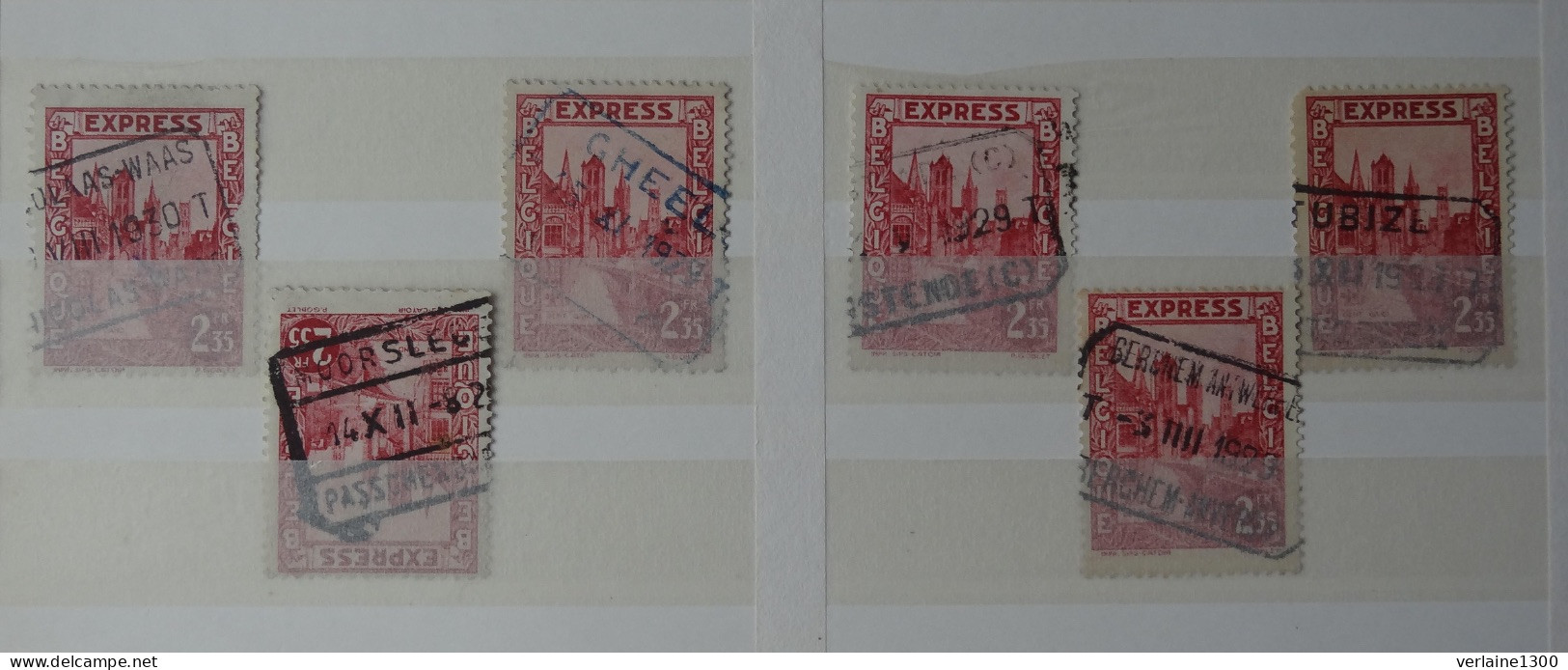 292D : Lot Avec Oblitérations Chemin De Fer ( 3° ) - Used Stamps