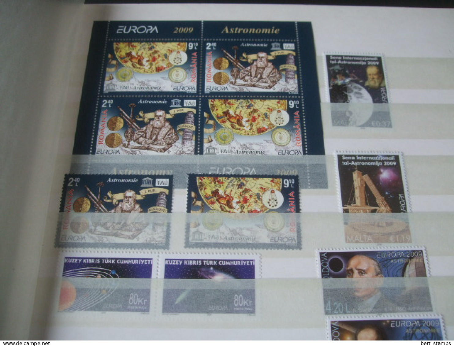 Collectiuon Europe CEPT 2009 MNH stamps and sheets.