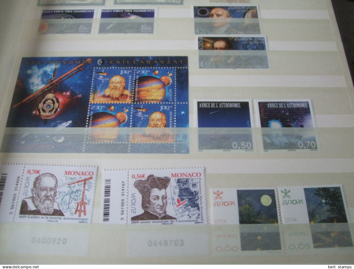 Collectiuon Europe CEPT 2009 MNH stamps and sheets.