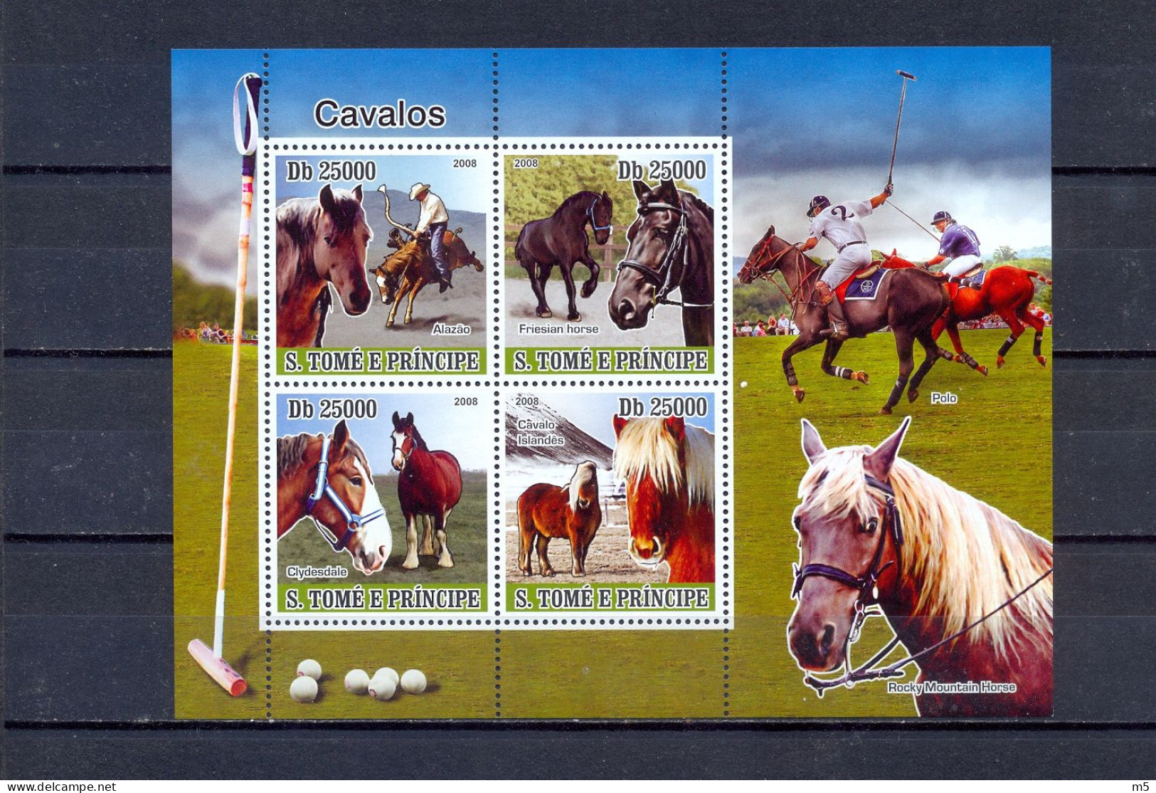 SAO TOME AND PRINCIPE - MNH - HORSES -  MI.NO.3677/80 - CV = 12 € - Chevaux