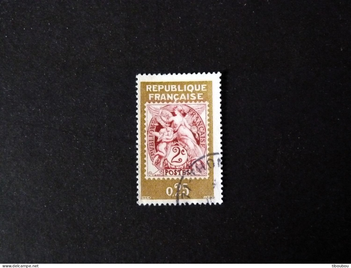 FRANCE YT 1415 OBLITERE - EXPOSITION PHILATELIQUE PHILATEC / TYPE BLANC - Used Stamps