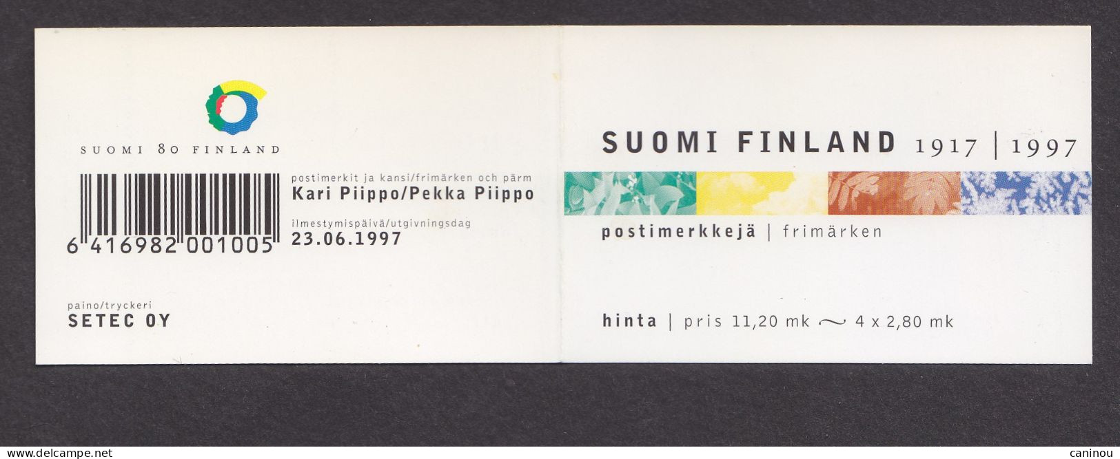 FINLANDE CARNET  Y & T C1356 ANNIVERSAIRE INDEPENDANCE SAISONS 1997 NEUF - Markenheftchen