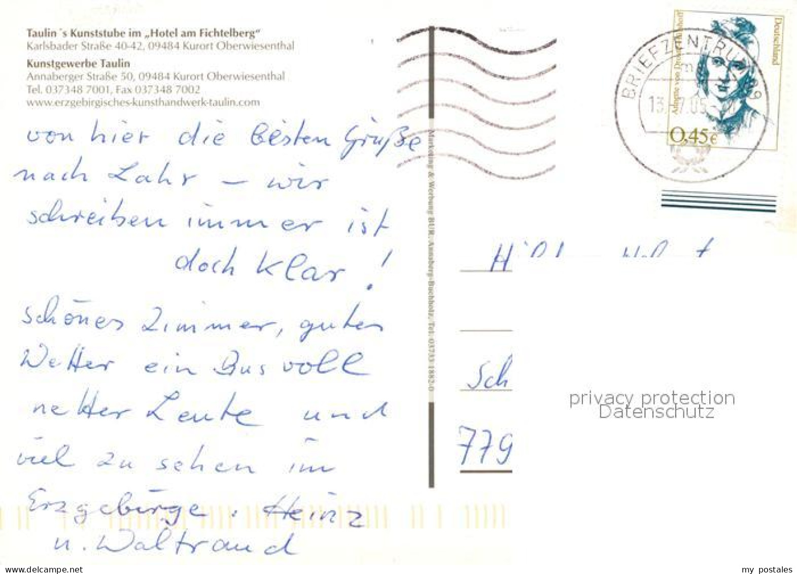 73547433 Oberwiesenthal Erzgebirge Taulins Hotel Kunststube Im Hotel Am Fichtelb - Oberwiesenthal