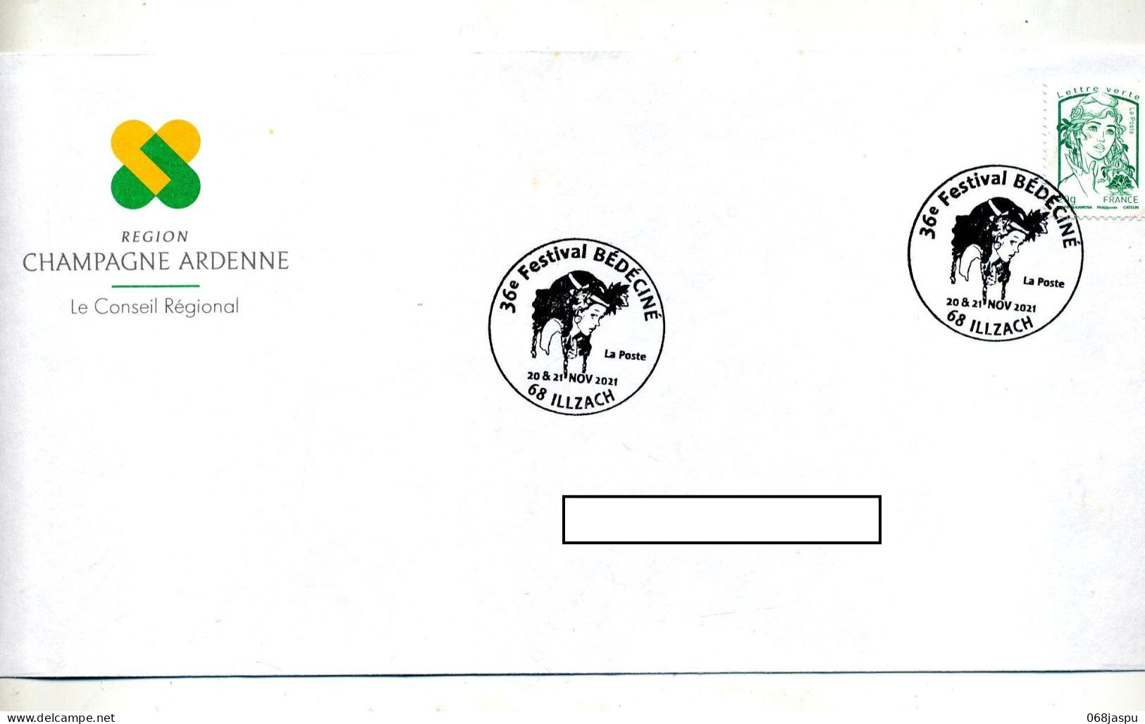 Lettre Cachet Illzach Festival BD - Commemorative Postmarks