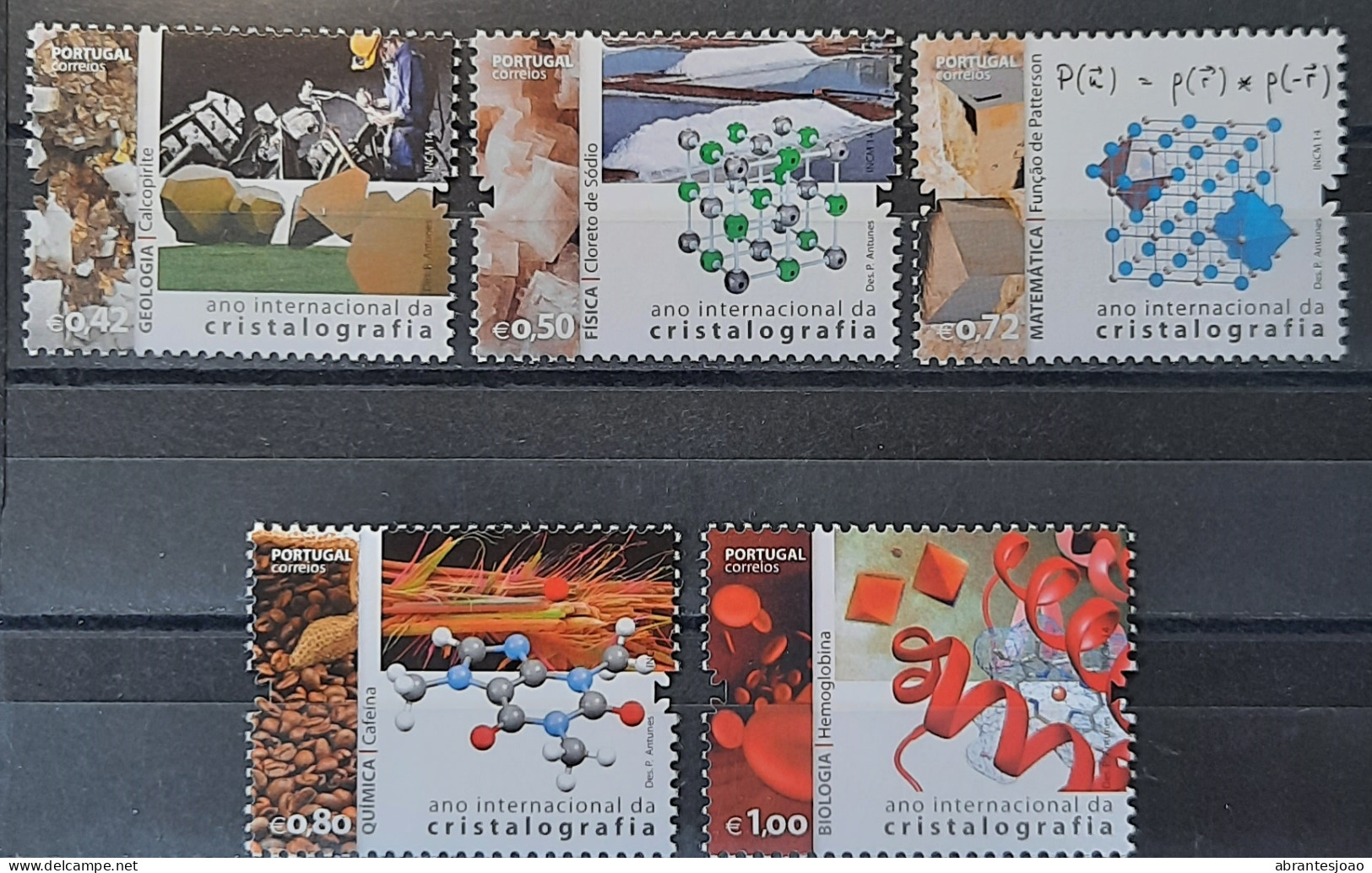 2014 - Portugal - International Year Of Crystallography - MNH - 5 Stamps - Ongebruikt