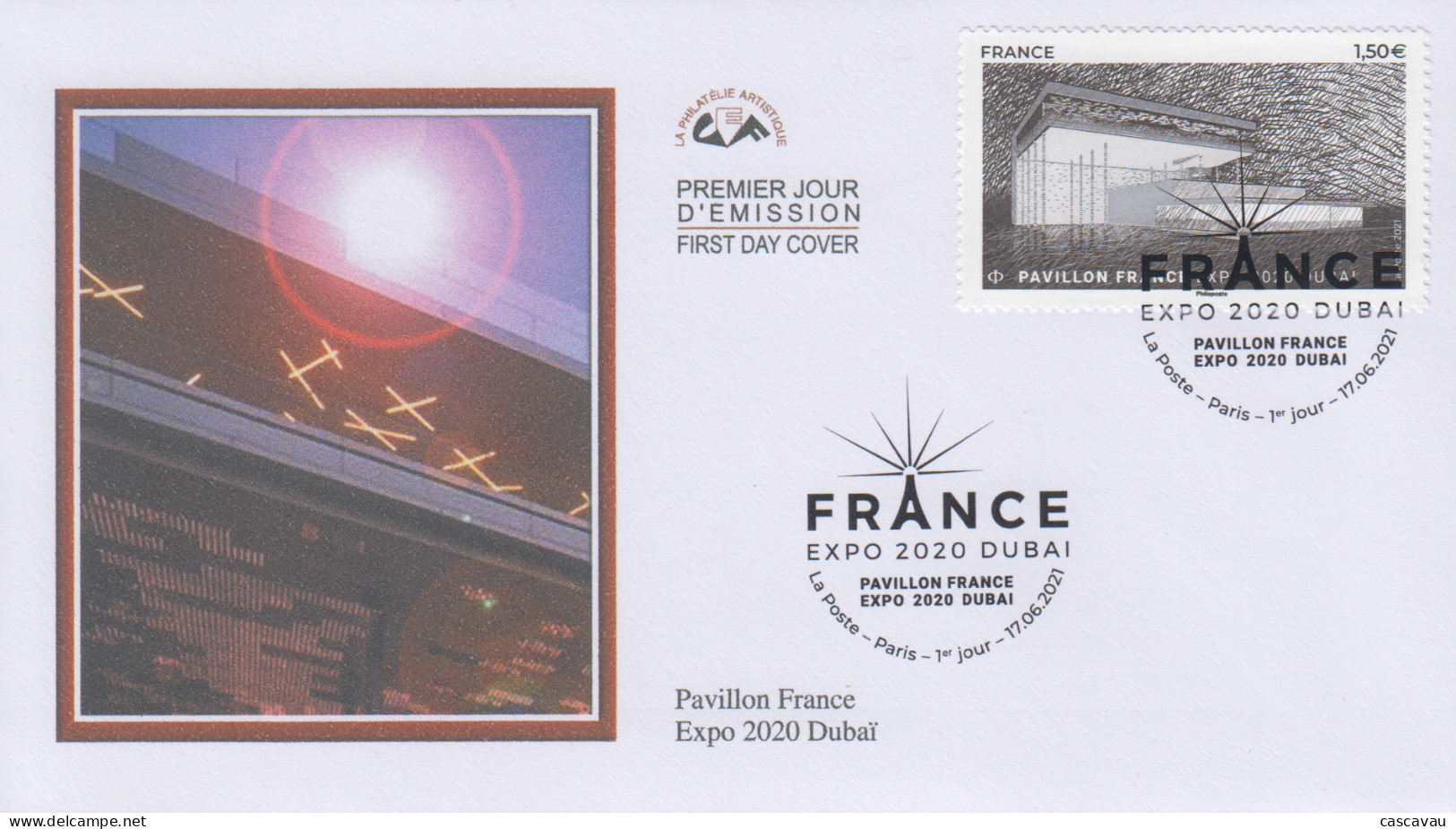 Enveloppe    FDC  1er   Jour    FRANCE    2020  Exposition  Universelle   DUBAÏ   2021 - 2020-…