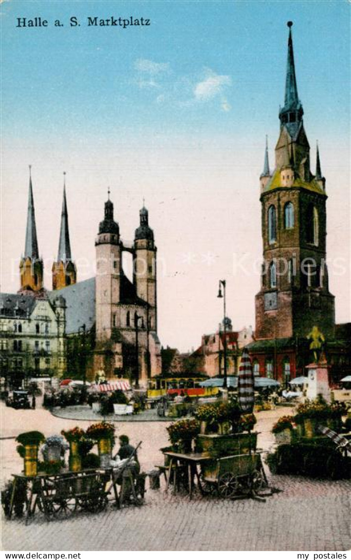 73546188 Halle Saale Marktplatz Kirche Halle Saale - Halle (Saale)