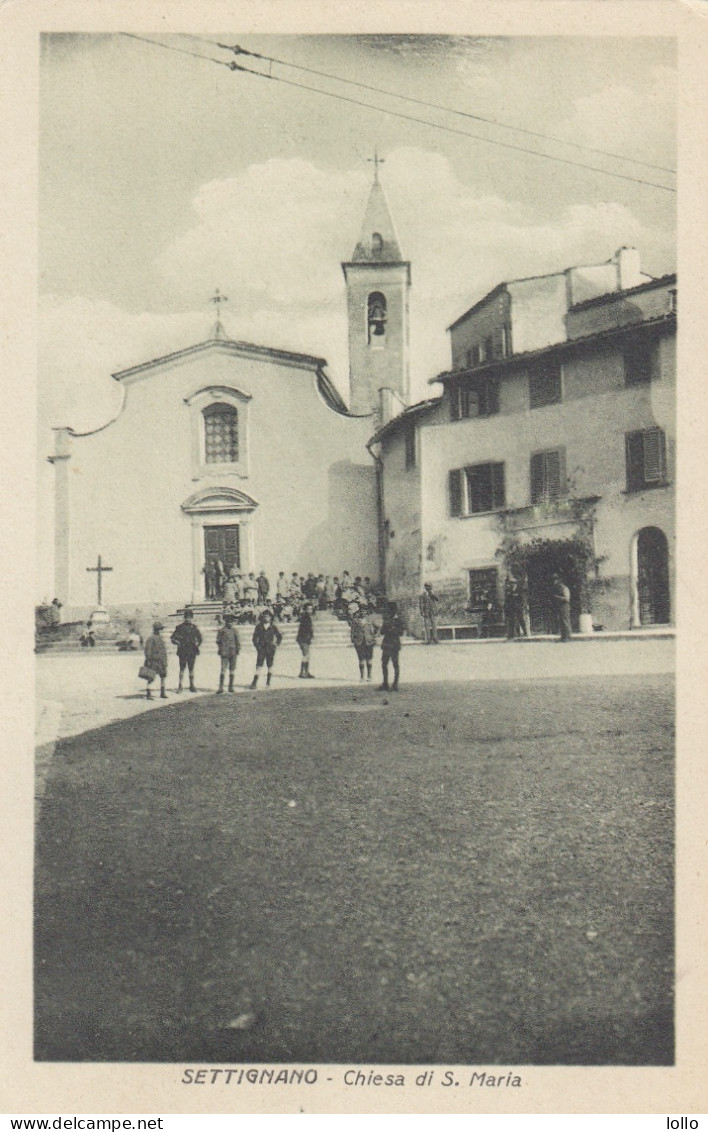 Toscana  -  Firenze   -  Settignano   -   Chiesa Di S. Maria   - F. Piccolo  -  Nuova  - Bella Animata - Andere & Zonder Classificatie