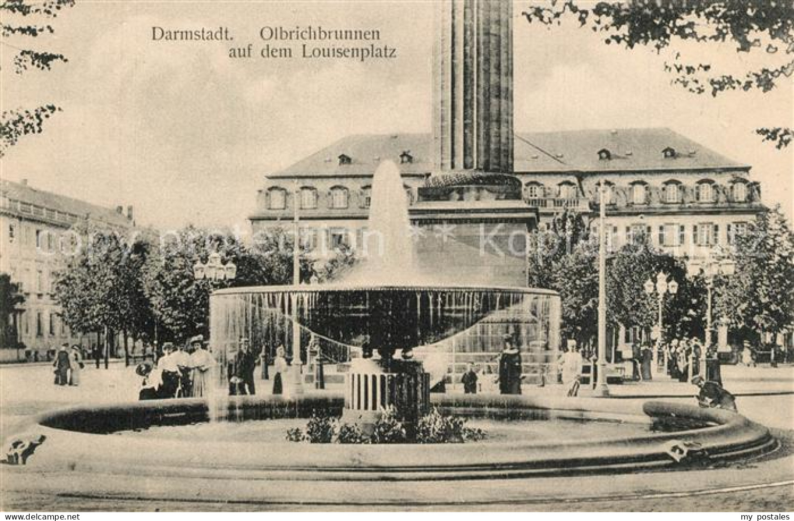 73546166 Darmstadt Olbrichtsbrunnen Louisenplatz Darmstadt - Darmstadt