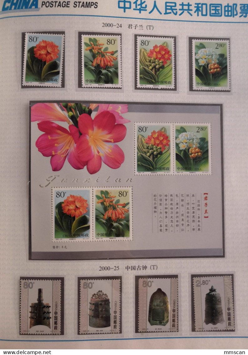 China 2000 Dragon Complete Year stamp collection,including all Full Set stamps & S/S