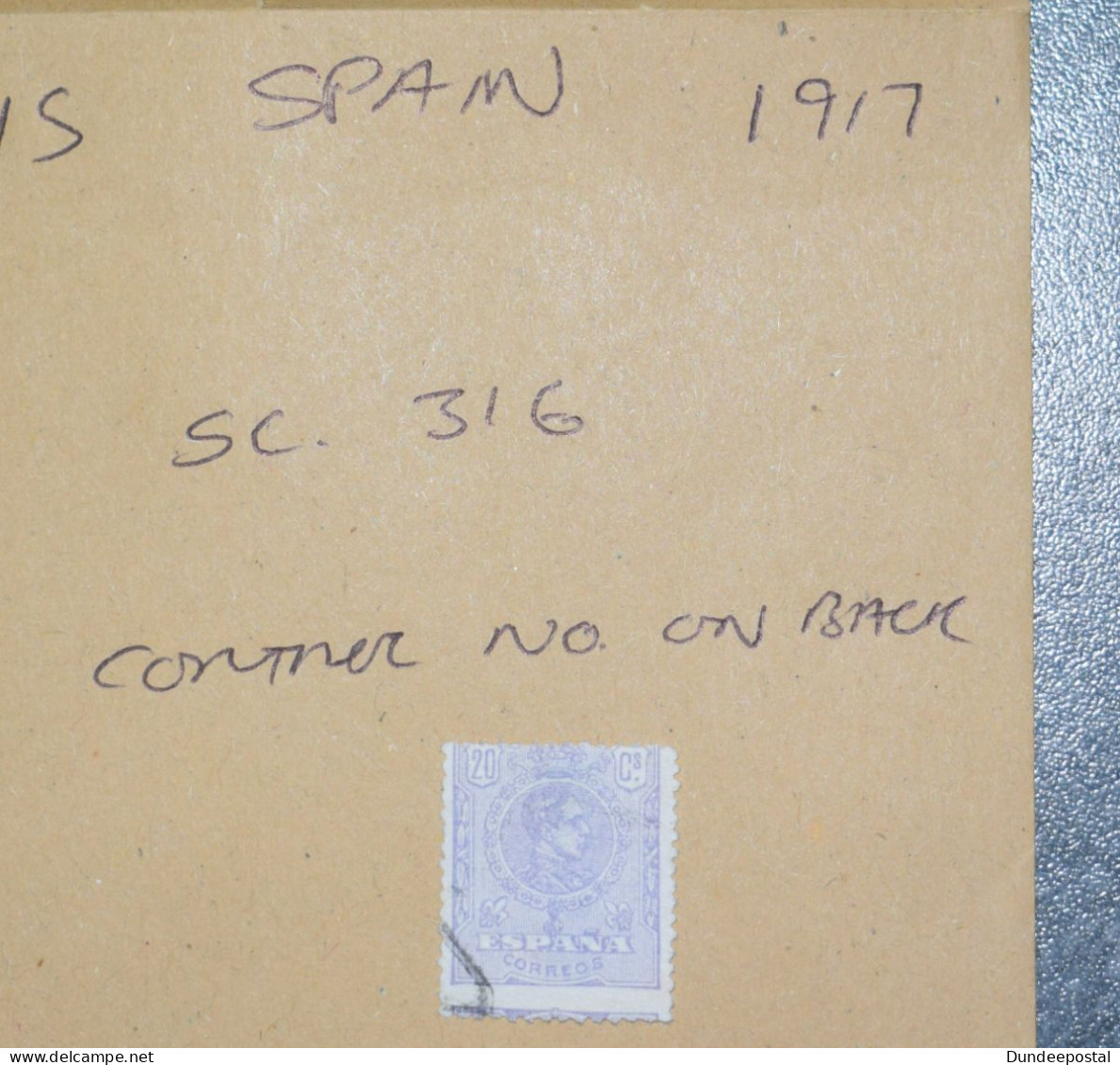 SPAIN  STAMPS  Alfonso Control Numbers  1917  ~~L@@K~~ - Oblitérés
