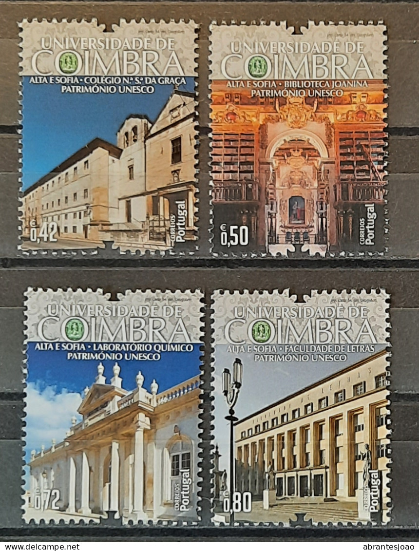 2014 - Portugal - University Of Coimbra - Alta And Sofia - UNESCO Legacy - MNH - 4 Stamps - Ongebruikt