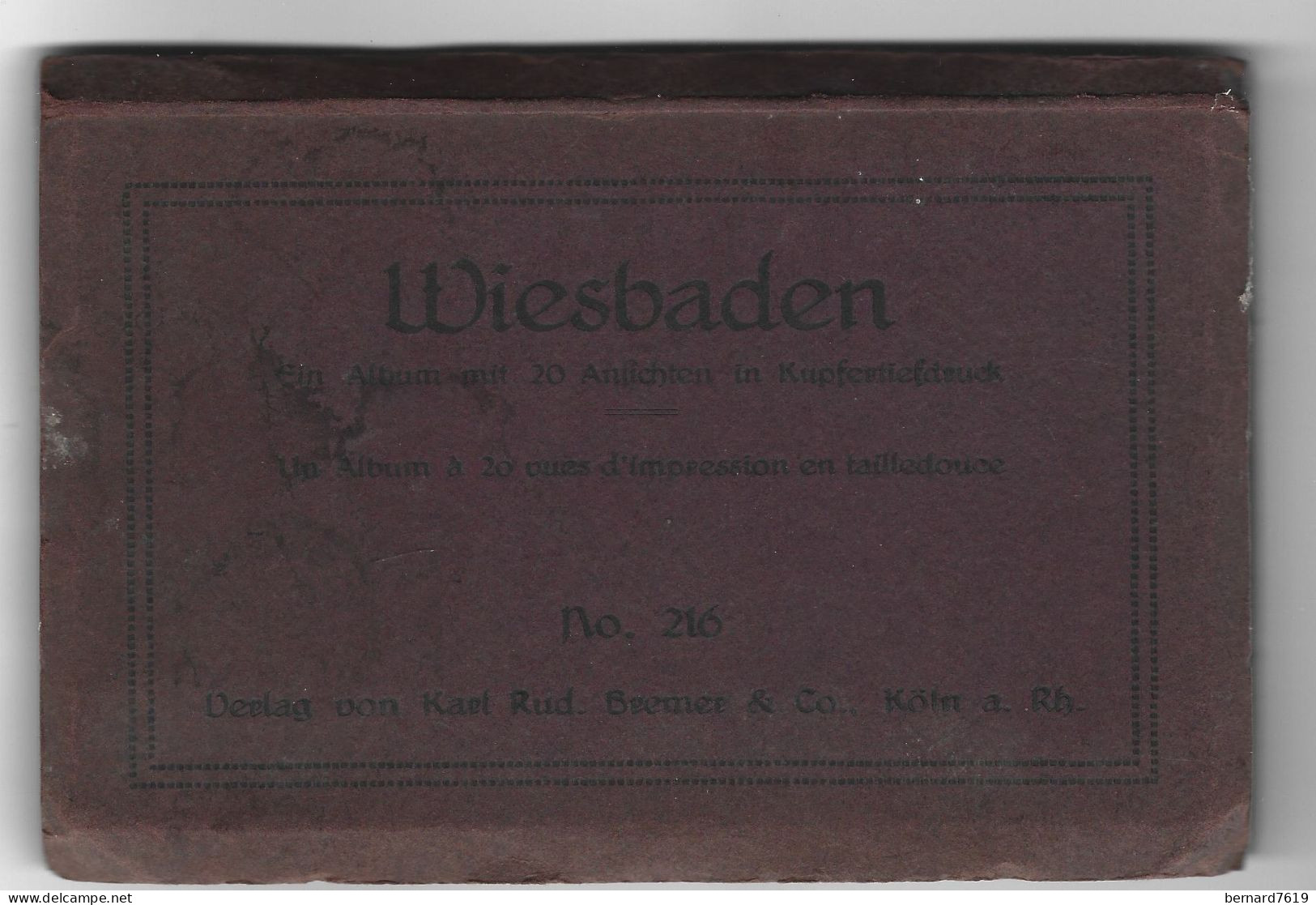 Allemagne -  Wiesbaden - Carnet 20 Cartes - Wiesbaden