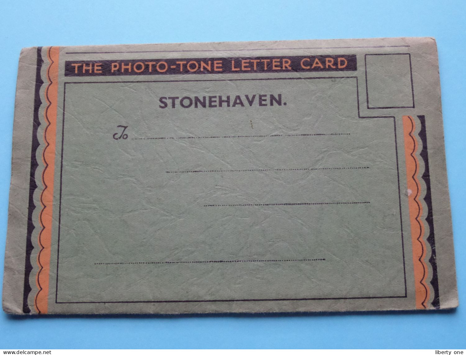 STONEHAVEN >> The Photo-Tone Letter Card ( Edit.: David Waldie, Stationer ) Anno 19?? ( Zie / See SCANS ) ! - Aberdeenshire