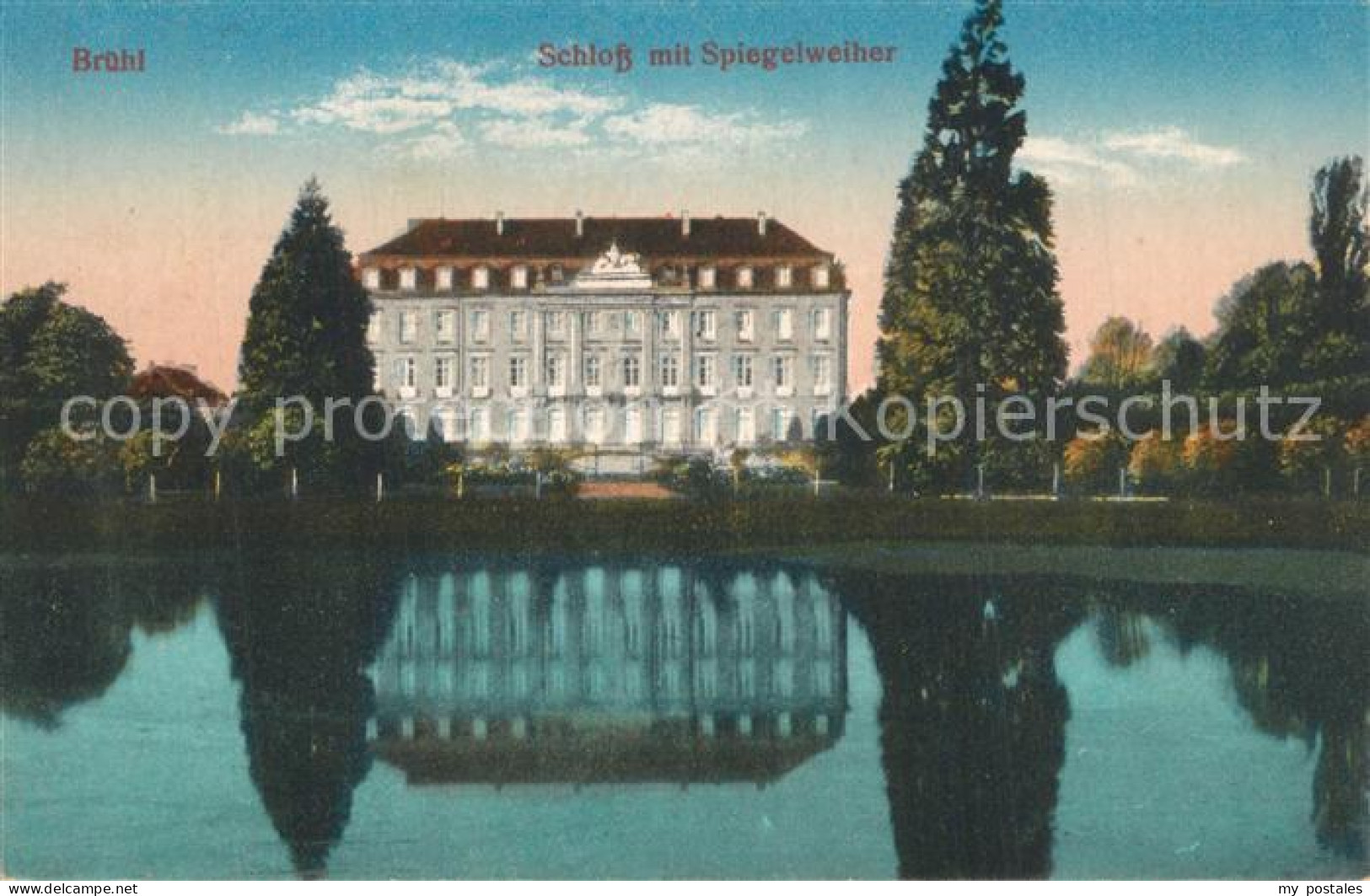 73545373 Bruehl Rheinland Schloss Spiegelweiher Bruehl Rheinland - Brühl