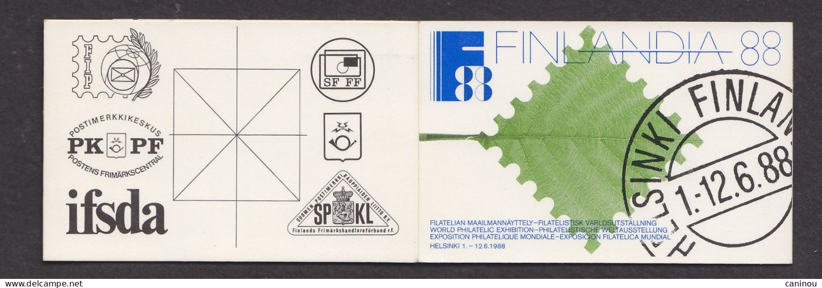 FINLANDE CARNET  Y & T C972a  FINLANDIA 88 1987 NEUF - Booklets