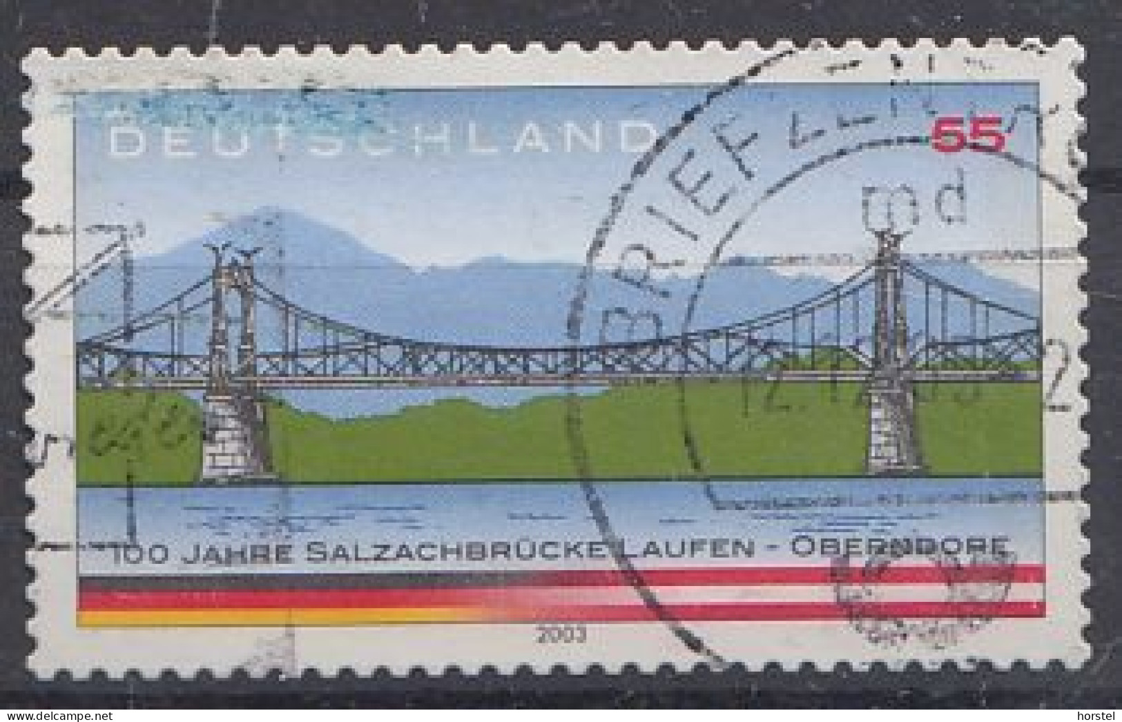 Deutschland Mi.Nr.2347  100 Jahre Salzachbrücke Laufen-Oberndorf - Used Stamps