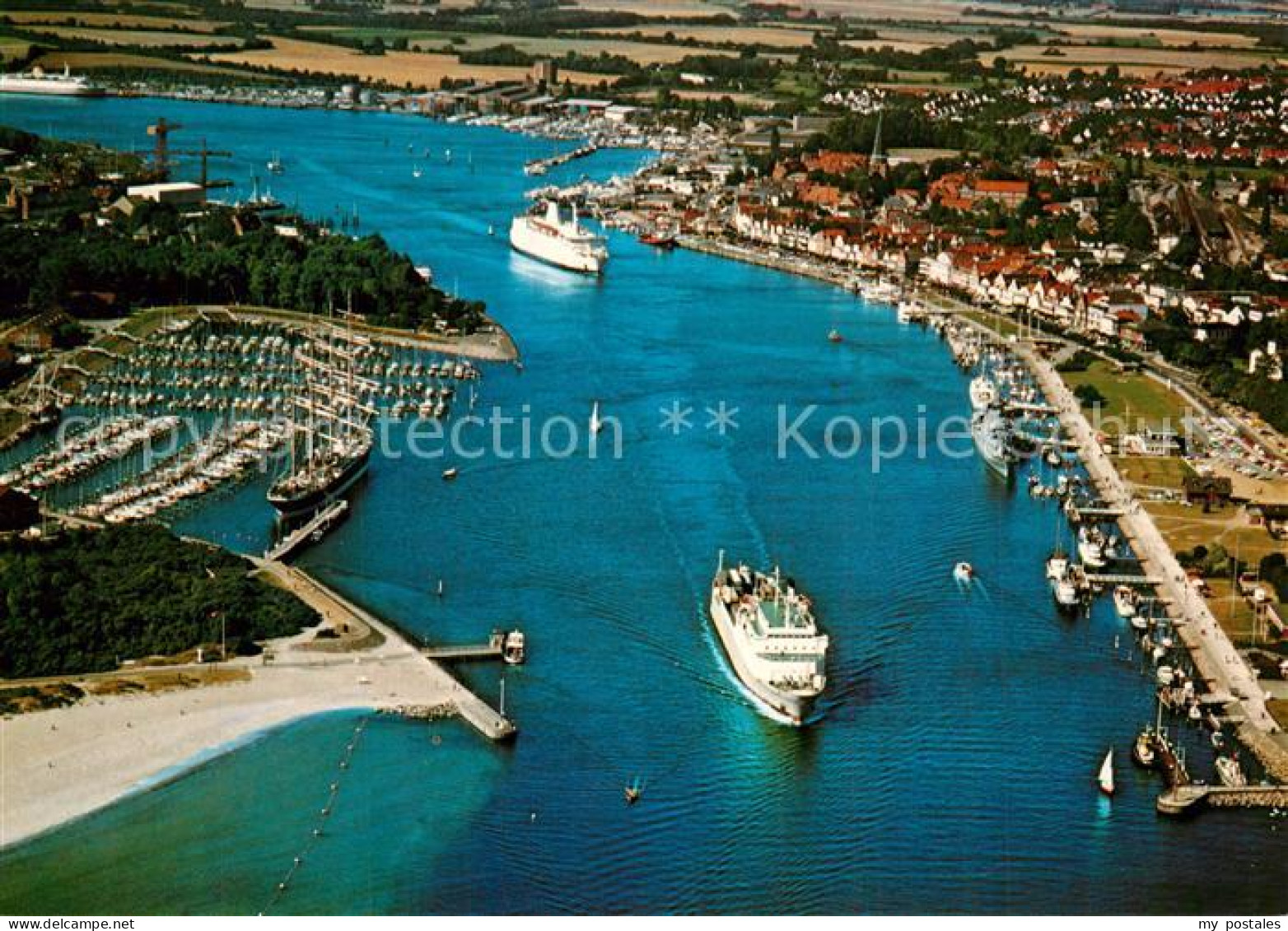 73544541 Travem?nde Ostseebad Fliegeraufnahme Hafen  - Te Identificeren