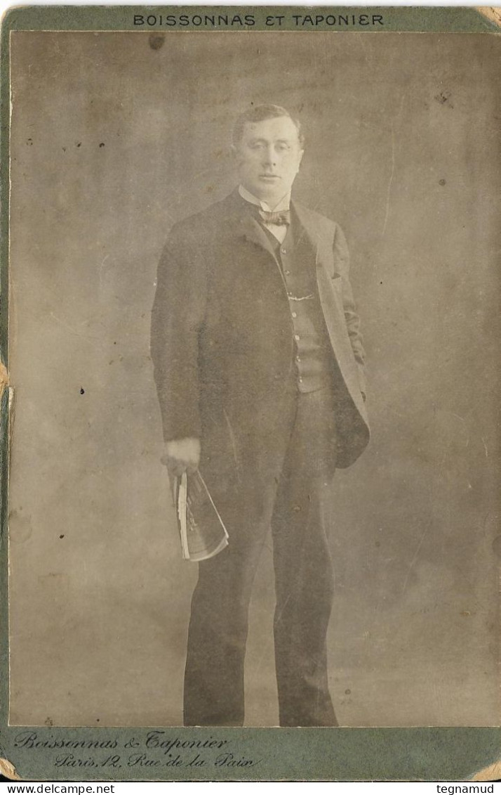 PHOTO Par NADAR (10 X 15) D'André ANTOINE Fondateur Du Théâtre Libre En 1887 - Unclassified