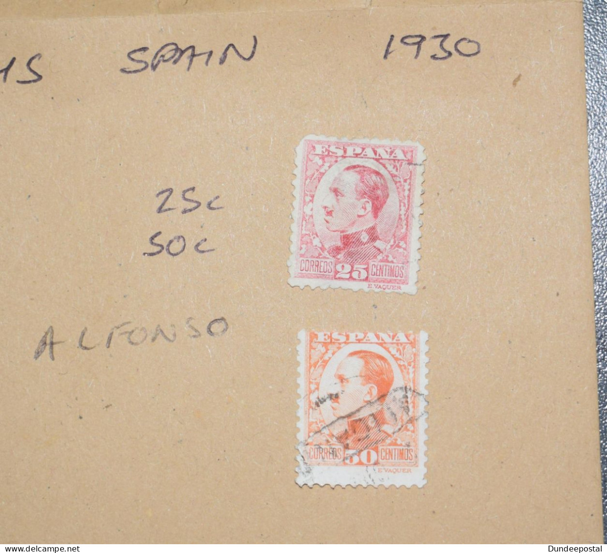 SPAIN  STAMPS  Alfonso 25c  50c  1930 ~~L@@K~~ - Used Stamps