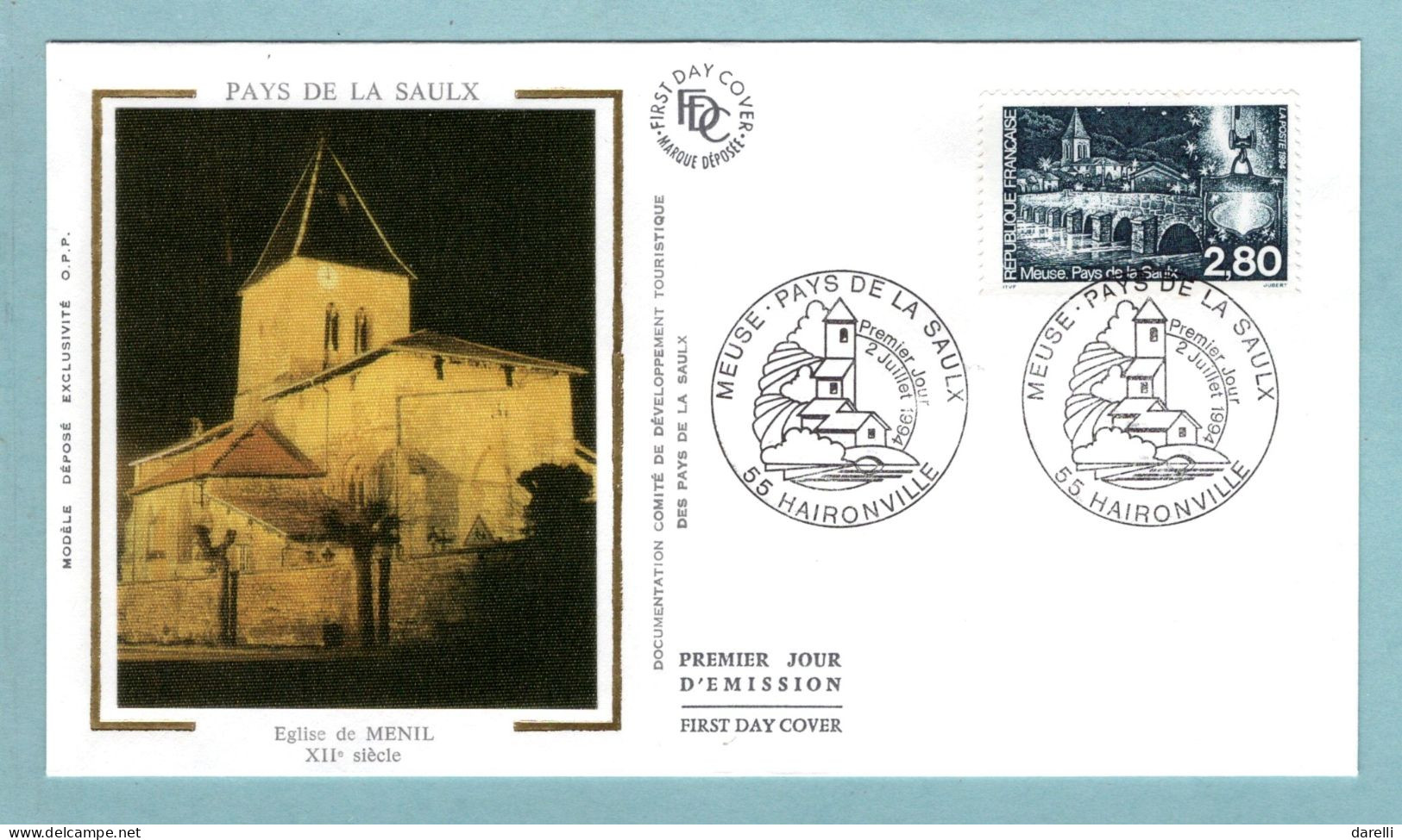 FDC  France 1994 - Meuse Pays De Saulx - YT 2892 - 55 Haironville - 1990-1999