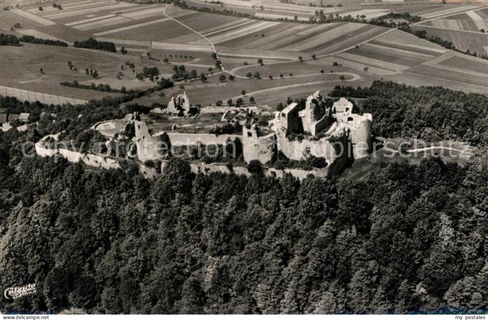 73540331 K?ssaburg Fliegeraufnahme Burg Im Klettgau  - Te Identificeren