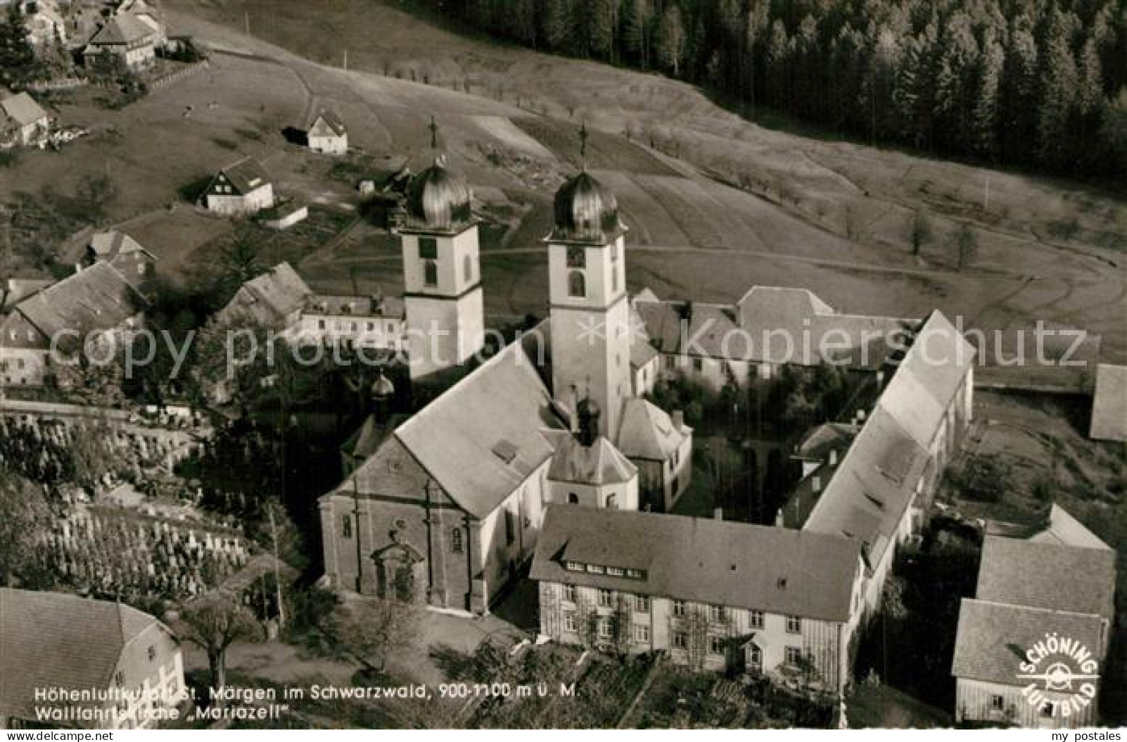 73540320 St M?rgen Fliegeraufnahme Wallfahrtskirche  Mariazell  - Zu Identifizieren