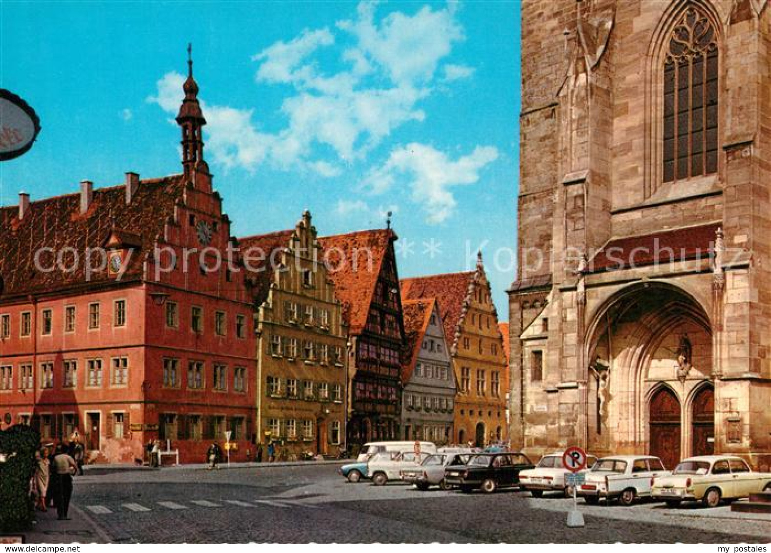 73520687 Dinkelsbuehl Weinmarkt Mit Ratstrinstube Und St. Georgenkirche Dinkelsb - Dinkelsbuehl