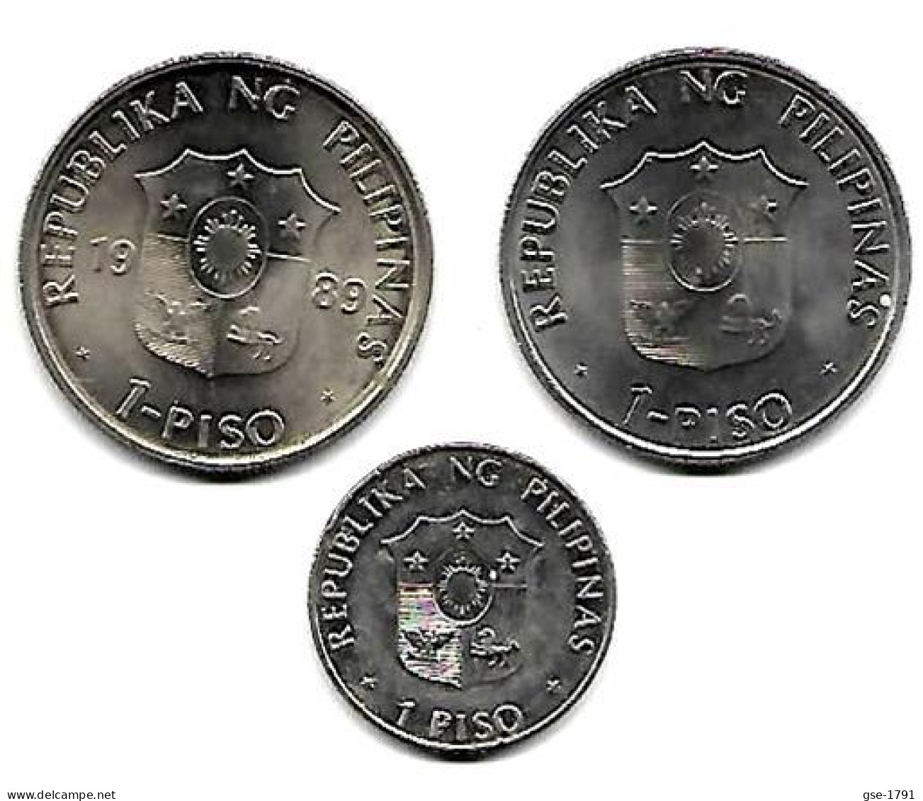 PHILIPPINES  Réforme Coinage, 1 Piso   KM 251-57-60 Série Commémorative De 3 Monnaies  SUP - Filippijnen