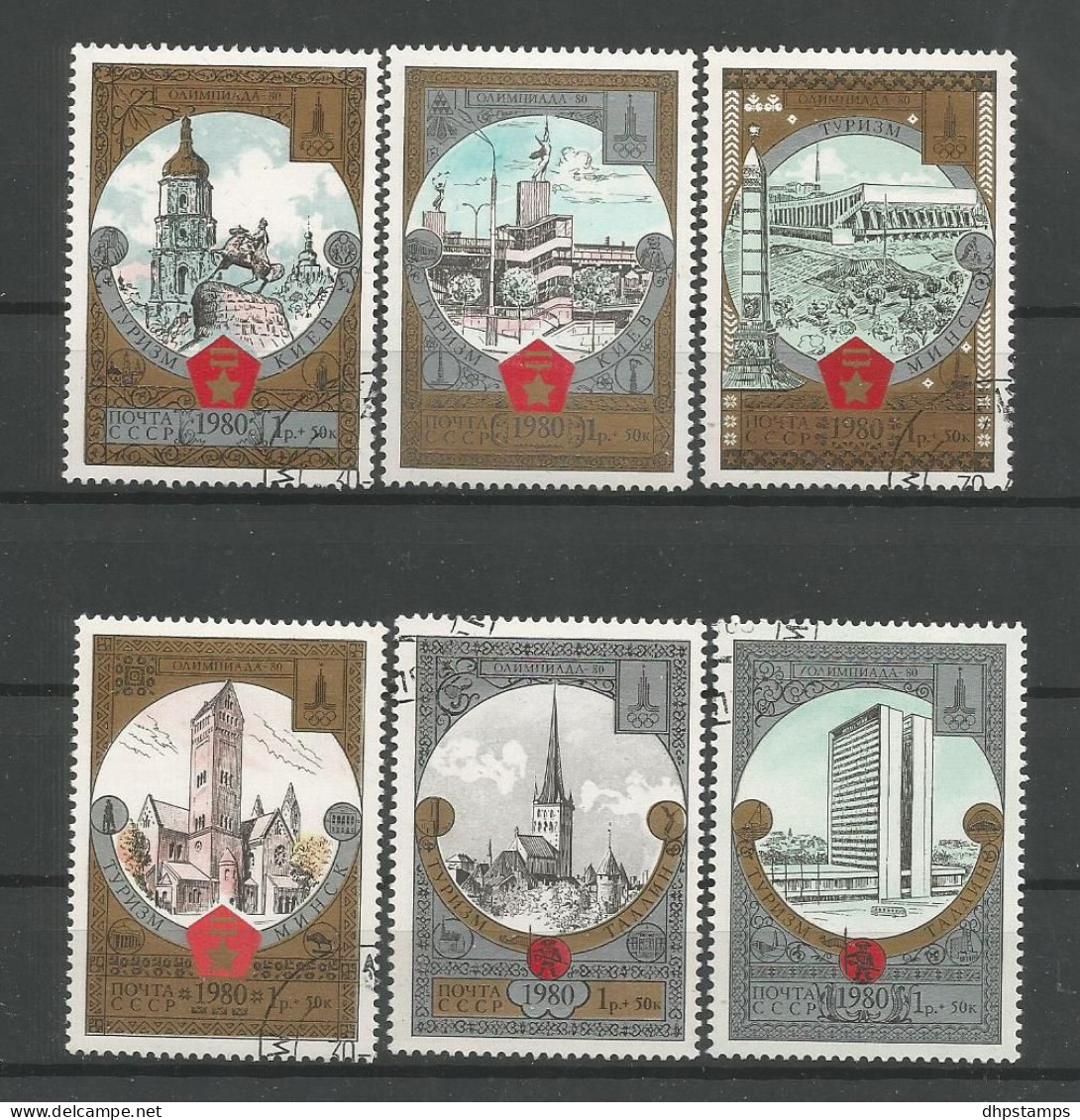 Russia 1980 Tourism  Y.T. 4688/4693 (0) - Used Stamps