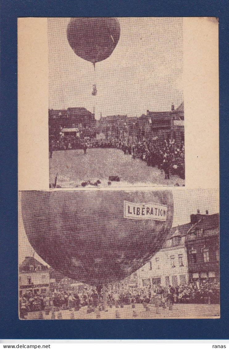 CPA Aviation Montgolfière Ballon Rond Non Circulée Croix Nord Libération - Fesselballons
