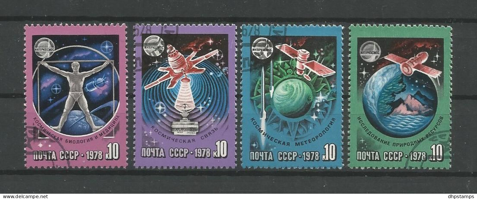 Russia 1978 Space  Y.T. 4487/4490 (0) - Used Stamps