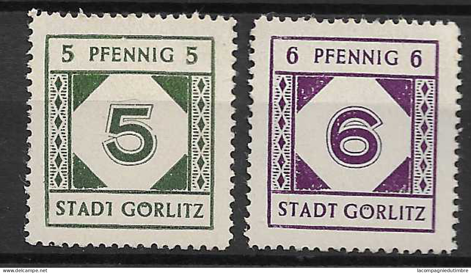 Allemagne/émission Locale Görlitz Michel N° 1/2 Neufs ** MNH. TB - Mint