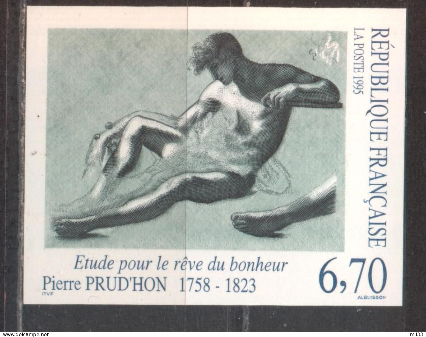 Série Artistique Pierre Prud'hon  YT 2927 De 1995 Sans Trace De Charnière - Zonder Classificatie