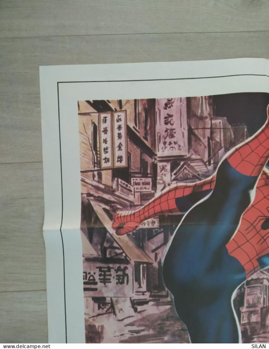 Cartel original cine del estreno Spiderman El Desafío del Dragón 1980 Marvel  Affiche originale du film pour la première