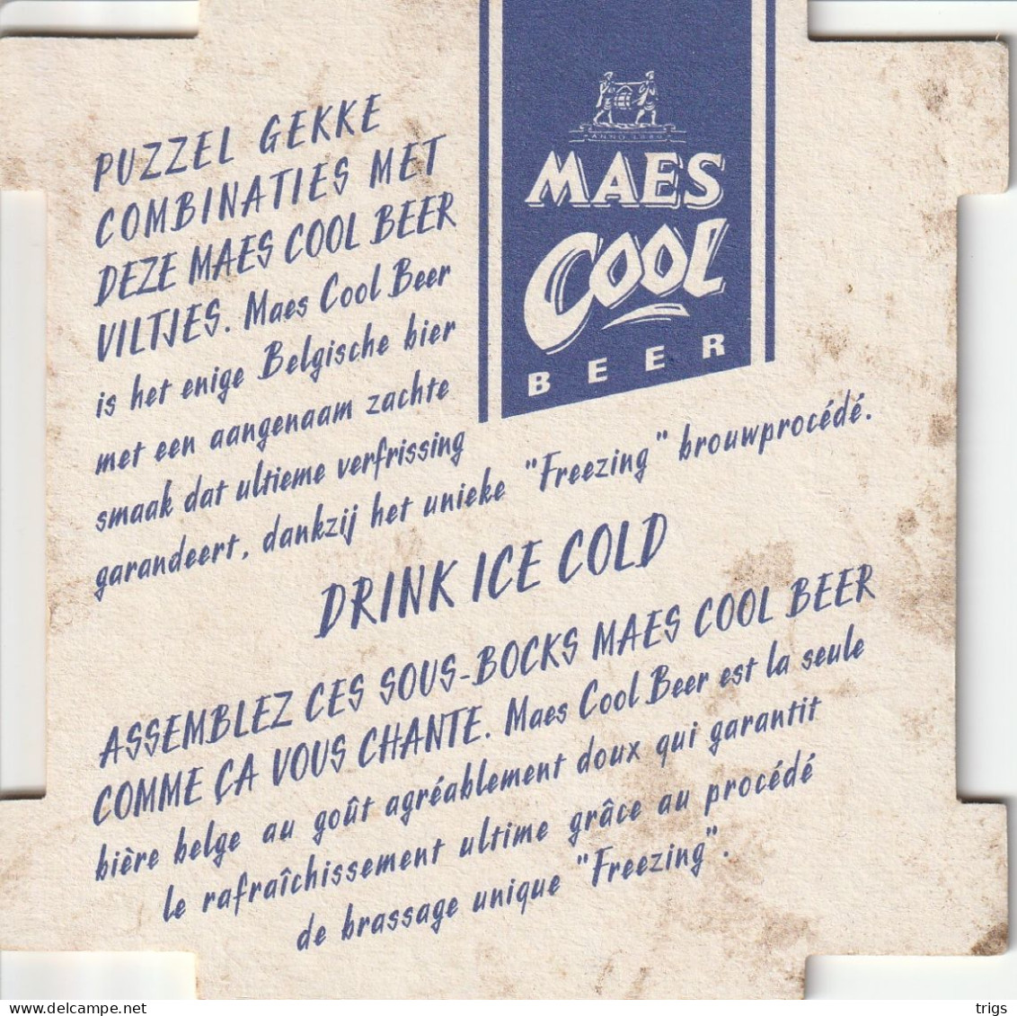 Maes Cool Beer - Beer Mats
