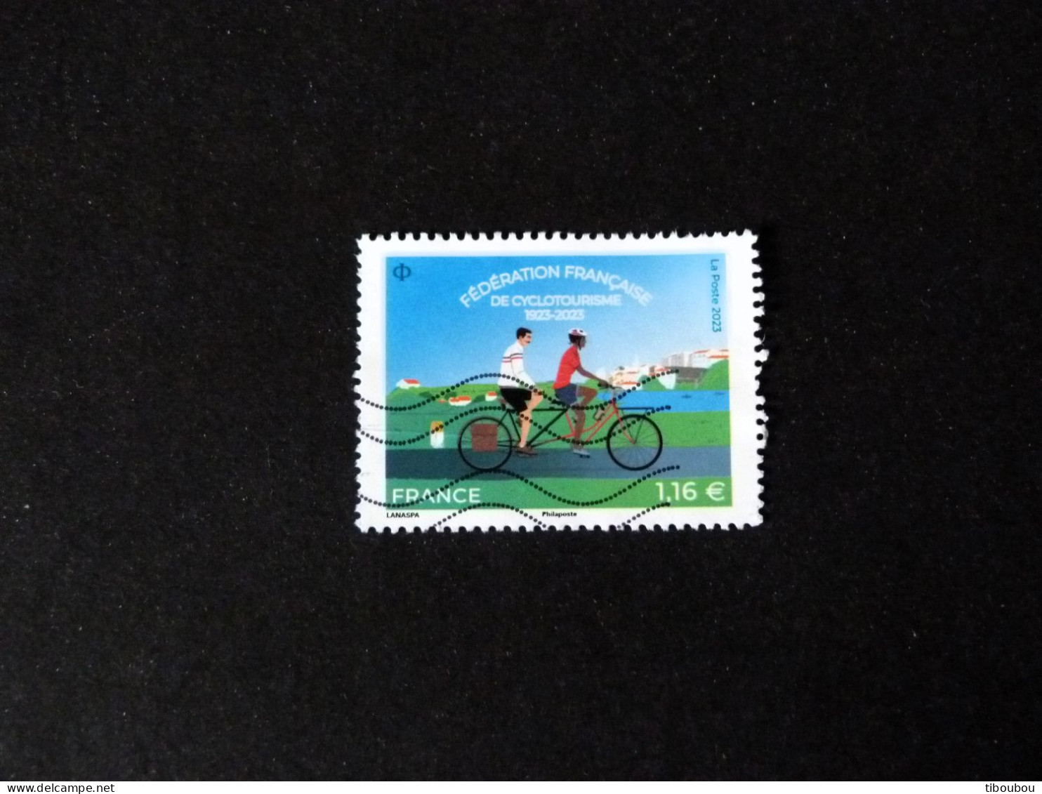 FRANCE YT ???? OBLITERE - FEDERATION FRANCAISE CYCLOTOURISME CYCLISME TANDEM - Used Stamps