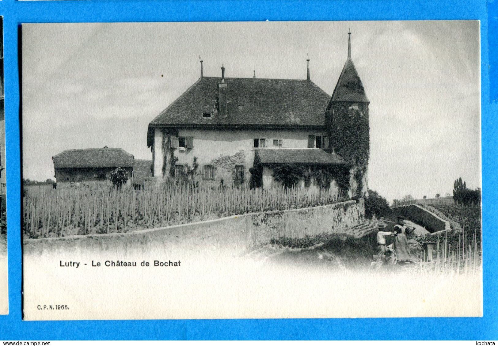 VIX013, Lutry, Animée, Le Château De Bochat, Précurseur, Non Circulée - Lutry