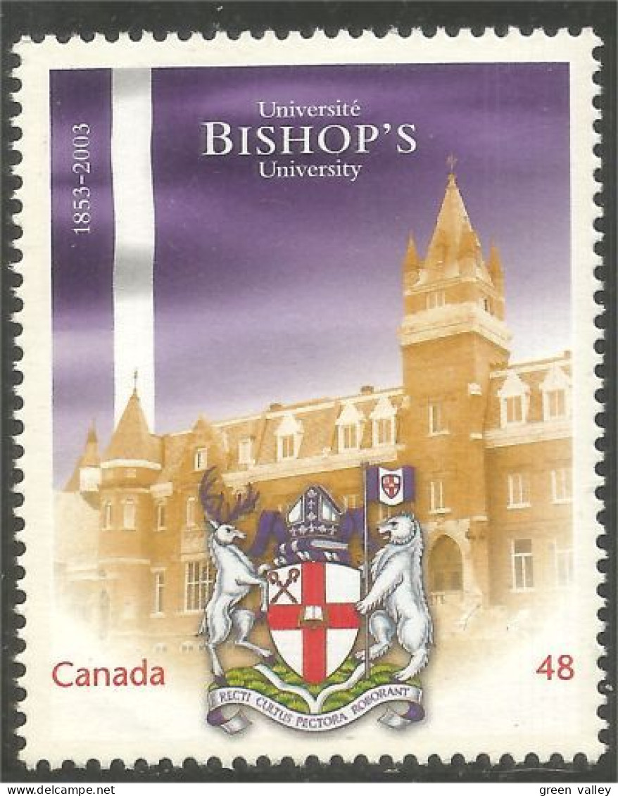 Canada Université Bishop's University Armoiries Coat Of Arms MNH ** Neuf SC (C19-73b) - Postzegels