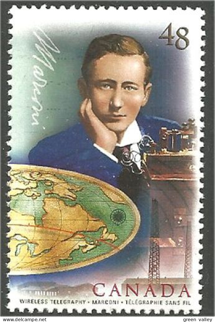 Canada Guglielmo Marconi Radio Message Communications MNH ** Neuf SC (C19-64a) - Unused Stamps