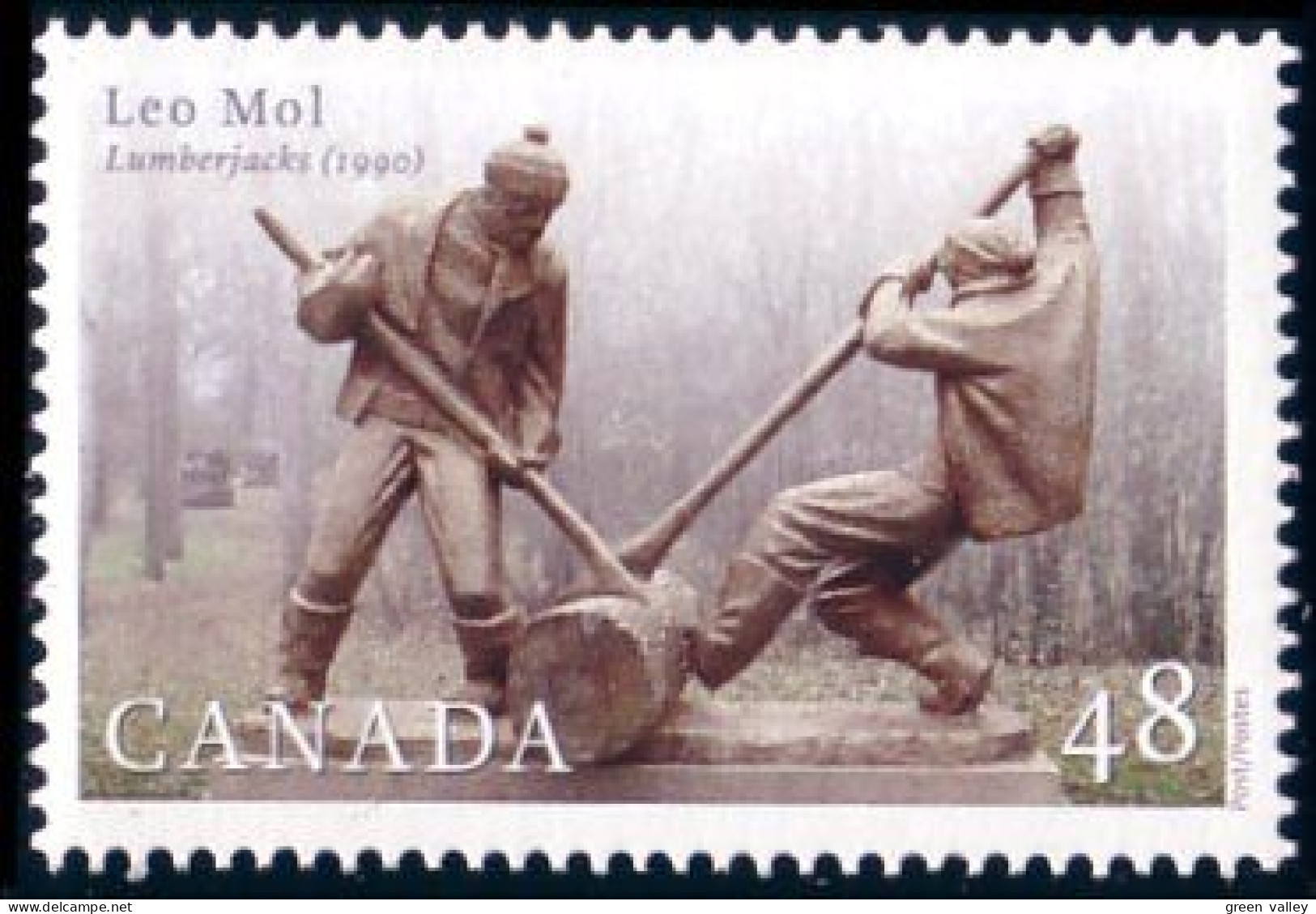 Canada Tree Lumberjacks Bucherons MNH ** Neuf SC (C19-55c) - Arbres