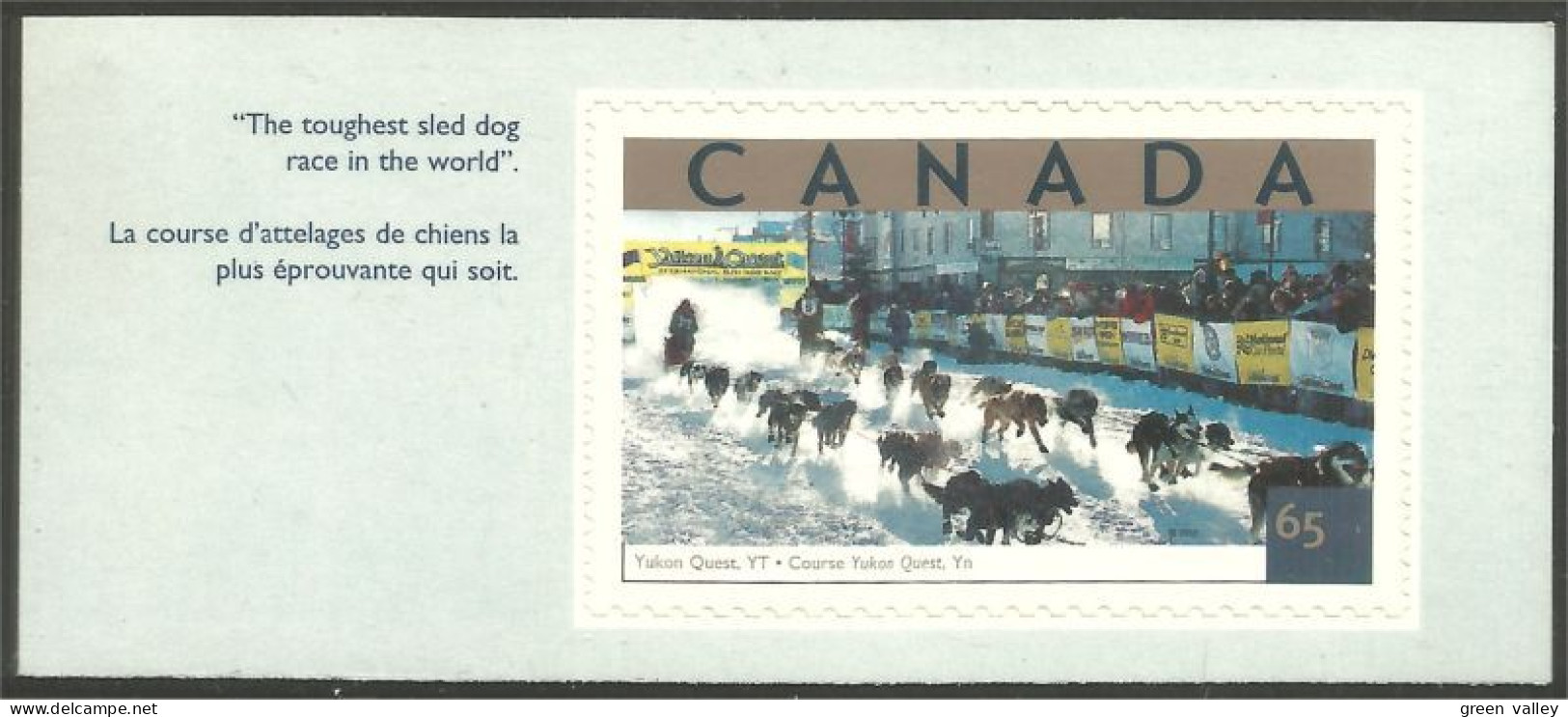 Canada Yukon Quest Attelage Chien Dog Sled Race Course Traineau MNH ** Neuf SC (C19-52ab) - Chiens